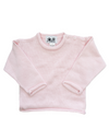ROLLED PULLOVER SWEATER- PINK