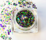 MARDI GRAS KING CAKE CONFETTI FACE AND BODY GLITTER