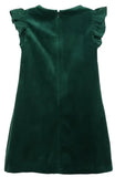 DELUXE VELVET SHIFT DRESS - GREEN