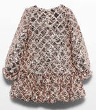 GIRLS DIAMOND SEQUIN DRESS