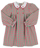 DELLA MARIE DRESS - RICHMOND RED AND KIAWAH KELLY GREEN GINGHAM