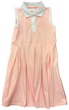 SLEEVELESS POLO TENNIS DRESS - LIGHT PINK