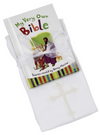JESUS LOVES ME BURP CLOTH AND BIBLE GIFT SET