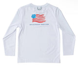 LONG SLEEVE PRO PERFORMANCE FISHING TEE - FLAG