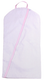 SEERSUCKER HANGING GARMET BAG - LIGHT PINK