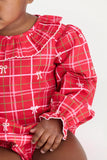 LONG SLEEVE RAMONA RUFFLE BUBBLE - TORRINGTON TARTAN WITH PALMETTO PEARL