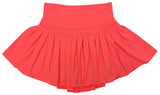 ACTIVE PLEATED NEON CORAL SKORT
