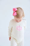 PEARSON PLAYSUIT ( CABLE KNIT ) PALMETTO PEARL