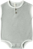 TERRY CLOTH ROMPER - SKY