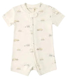 ZIP SHORT SLEEVE SLEEPER  - CONSTRUCTION TRUCKS