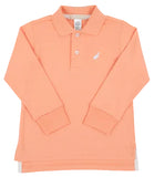 LONG SLEEVE PRIM AND PROPER POLO - SEASHORE SHERBET