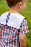 SHEPHERD SHORT SET - MERRITT PARK PLAID WITH NANTUCKET NAVY AND WORTH AVENUE WHITE