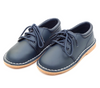 TYLER LEATHER  LACE UP SHOE- NAVY