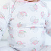 SANTA BABY LONG PAJAMAS - PINK