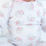 SANTA BABY LONG PAJAMAS - PINK