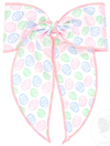 KING EASTER EGG PRINTED BOWTIE WITH TWISTED WRAP AND WHIMSY TAILS
