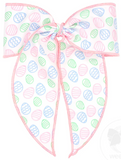 KING EASTER EGG PRINTED BOWTIE WITH TWISTED WRAP AND WHIMSY TAILS