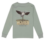 LONG SLEEVE TEE - DOVE DECOY SAGE