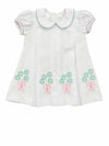 LULU BEBE SHAMROCK EMBROIDERED DRESS