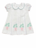 LULU BEBE SHAMROCK EMBROIDERED DRESS