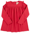 RUBY MILLS RUFFLE TOP - RICHMOND RED