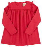 RUBY MILLS RUFFLE TOP - RICHMOND RED