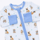 BESTIE DOGS BLUE - CONVERTIBLE ROMPER