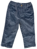 SLATE CORDUROY ELASTIC WAIST PANTS