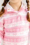 PENDLETON'S POPPED COLLAR - FROSTY FAIRISLE (PINK)