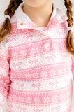 PENDLETON'S POPPED COLLAR FROSTY FAIRISLE (PINK)