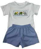 TRUCK SMOCKED SHIRT AND SHORT SET