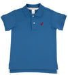 PRIM AND PROPER POLO WOOD BOAT BLUE WITH RICHMOND RED STORK