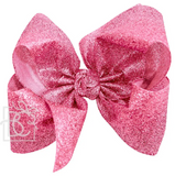 5.5" GLITTER METALLIC BOW - HOT PINK