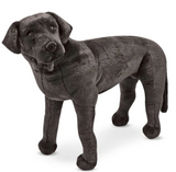 BLACK LAB GIANT STUFFED ANIMAL