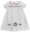 WHITE WREATH DAYGOWN - GIRL