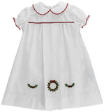 WHITE WREATH DAYGOWN - GIRL