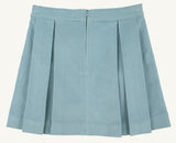 PARSON PLEATED SKIRT - OLD GREENWICH GREEN CORDUROY