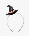 WITCH HAT BLACK GLITTER HEADBAND