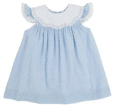 FRANNY FROCK SARASOTA SKY DALLAS DOT WITH WORTH AVENUE WHTIE