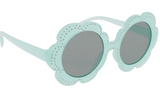 TEAL FLOWER SUNGLASSES