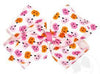 KING HALLOWEEN - THEMED PINK JACK - O - LANTERN PRINTED GROSGRAIN HAIR BOW