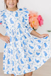 HOP TILL YOU DROP RUFFLE DRESS