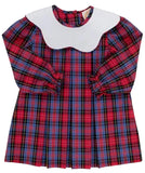 LONG SLEEVE FRENCHY FROCK - BUCKTOWN TARTAN WITH WORTH AVENUE WHITE