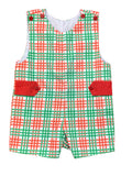 CHRISTMAS PLAID SHORTALL