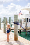 TAYLOR BAY BATHING SUIT (RIBBED) - NANTUCKET NAVY WITH PARK CITY PERIWINKLE