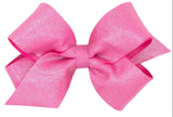 KING ROSE MIRROR DOT GROSGRAIN OVERLAY HAIR BOW