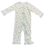 GIRLS FOOTLESS RUFFLE BUNNY