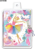 DIARY WITH LOCK AND KEYS - BALLERINA BEAUTIES