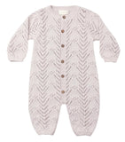 LONG SLEEVE BUBBLE ROMPER - LILAC MIST