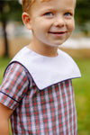 SHEPHERD SHORT SET - MERRITT PARK PLAID WITH NANTUCKET NAVY AND WORTH AVENUE WHITE